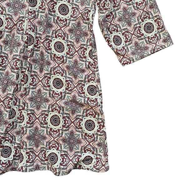 Dressbarn Women's Multicolor Floral Patterned V-Neck Relaxed Fit Top Size 3X NEW - Picture 5 of 10